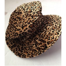 Mujer&apos;s Velour Faux Fur Cheetah Leopard Print Vintage Hat  eb-21464259